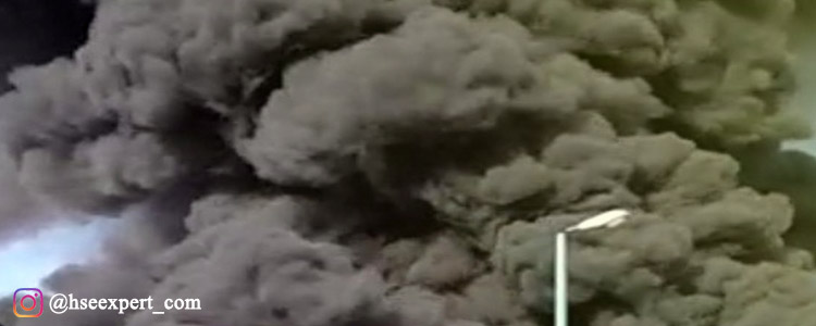 انفجار کارخانه مواد شیمیایی در شهر صنعتی شکوهیه قم